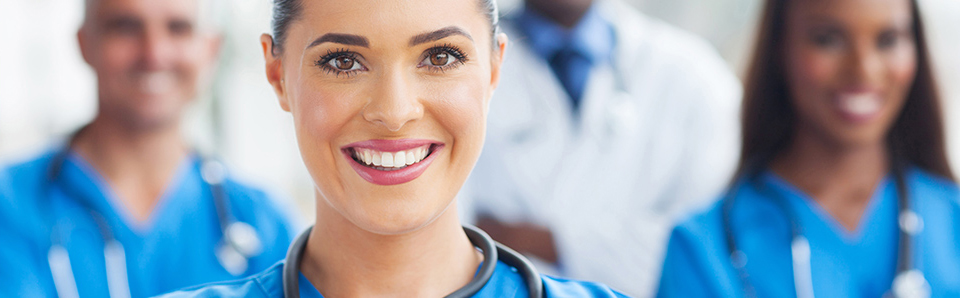 Nurses smiling
