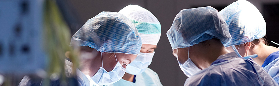 Doctors performing surgery