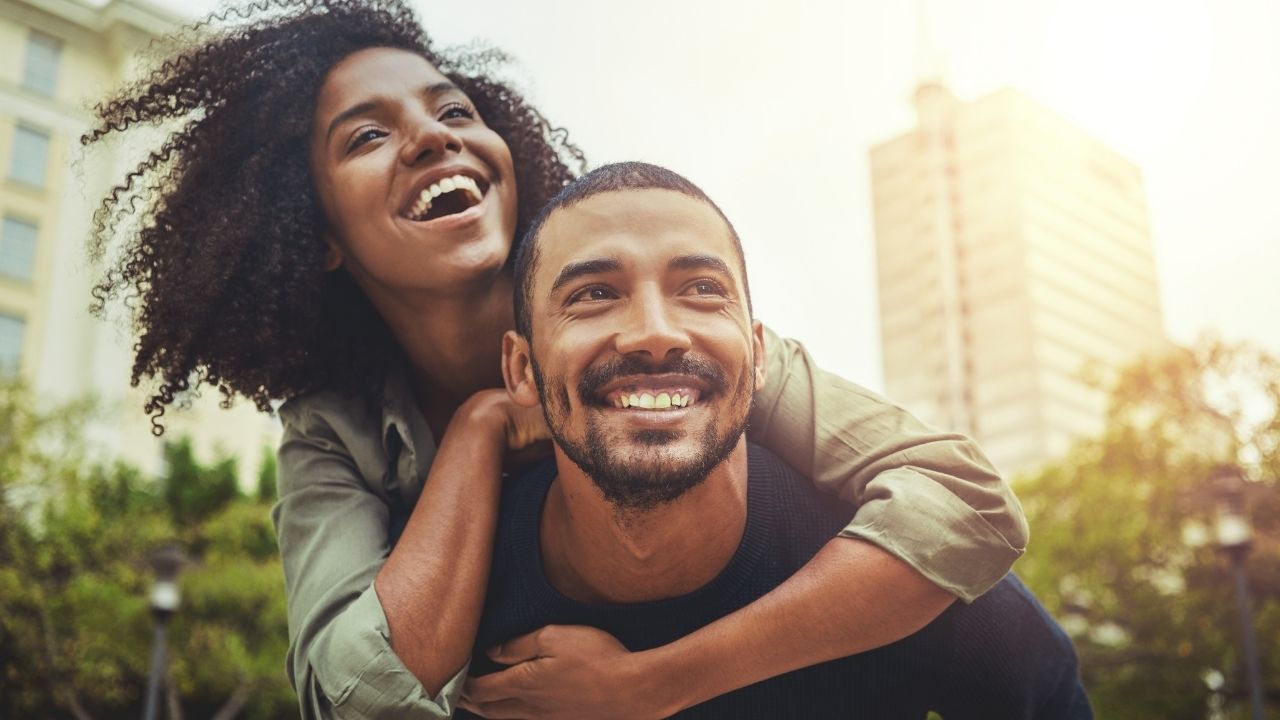 Happy Couple Smiling