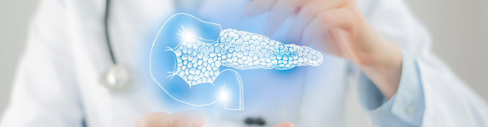 AI pancreas with doctor hands